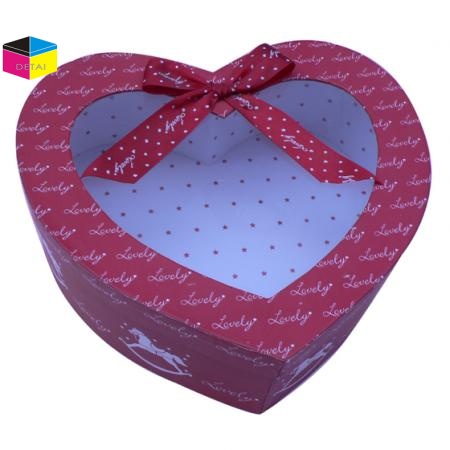 Heart shape rigid gift boxes 
