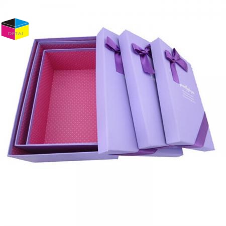 Quality gift box with ribbon bow 