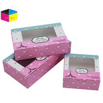paper packing box with PVC Window