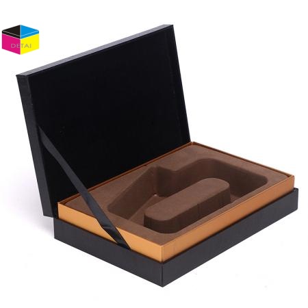 Rigid Cosmetic Boxes with Flocking Insert 