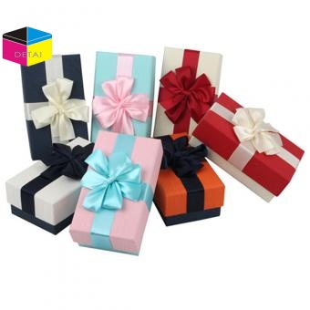 Gift boxes with ribbon bow