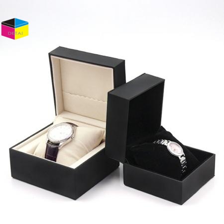 High Quality PU Leather Watch Boxes With Soft Pillow 