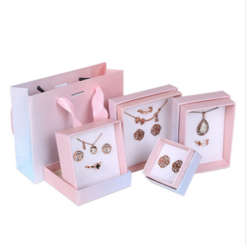 Textured paper jewelry boxes jewelry bags