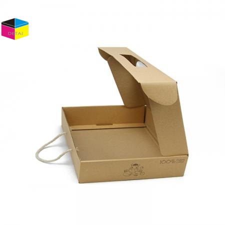Kraft packaging boxes with PVC window 