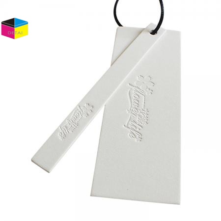 Special textured paper clothing hang tag 