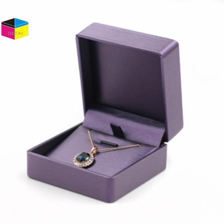 Purple Leather Necklace/Pendant Box 