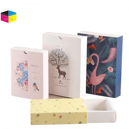 Drawer Paper Box Custom Printed Slide Cardboard Box 