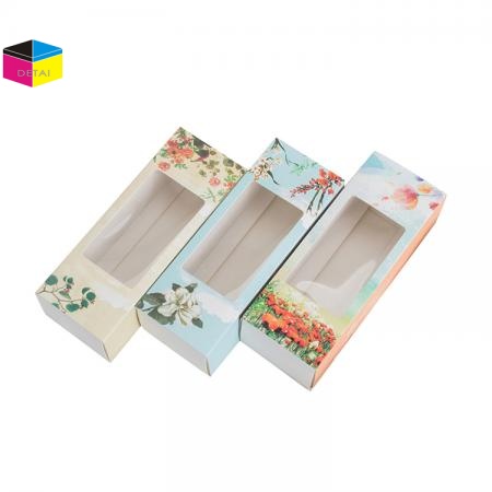 Cheap Slide Box with PVC Window Sleeve Paper Box 