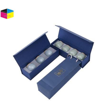 Magnet Closure Tea Package Boxes with Custom Print Logo 