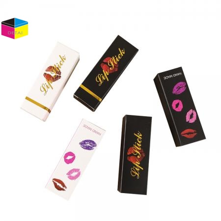 Quality Lipstick Box With Gold Foil Logo 