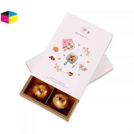 Pastry gift boxes foldable drawer boxes wholesale 